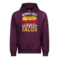 Mauve Wine tacos work out gym gift classic Urban Hoodie - artisFamous