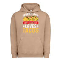 Pigment Burro tacos work out gym gift classic Urban Hoodie - artisFamous
