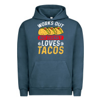 Pigment Midnight Navy tacos work out gym gift classic Urban Hoodie - artisFamous