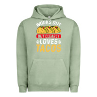 Pigment Oil Green tacos work out gym gift classic Urban Hoodie - artisFamous