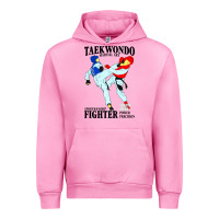 Fuchsia Pink taekwondo sport art Urban Hoodie - artisFamous