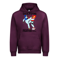 Mauve Wine taekwondo sport art Urban Hoodie - artisFamous