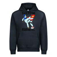 Navy taekwondo sport art Urban Hoodie - artisFamous