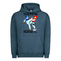 Pigment Midnight Navy taekwondo sport art Urban Hoodie - artisFamous