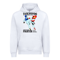 White taekwondo sport art Urban Hoodie - artisFamous