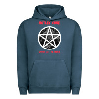 Pigment Midnight Navy shout at the devil Urban Hoodie - artisFamous