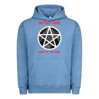 Pigment Pebble Blue shout at the devil Urban Hoodie - artisFamous