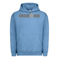 Pigment Pebble Blue Ironman Urban Hoodie - artisFamous