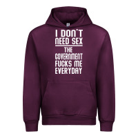 Mauve Wine the government fucks me everyday Urban Hoodie - artisFamous
