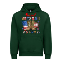 Forest Green proud veteran u.s army Urban Hoodie - RanaPortraitStore
