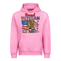 Fuchsia Pink proud veteran u.s army Urban Hoodie - RanaPortraitStore