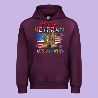 Proud Veteran U.s Army Urban Hoodie Designed By Ranaportraitstore