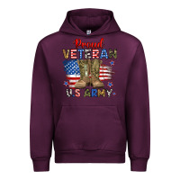 Mauve Wine proud veteran u.s army Urban Hoodie - RanaPortraitStore
