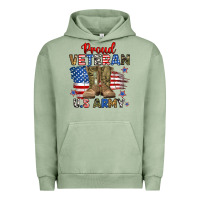 Pigment Oil Green proud veteran u.s army Urban Hoodie - RanaPortraitStore