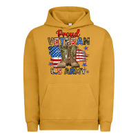 Pigment Peanut Butter proud veteran u.s army Urban Hoodie - RanaPortraitStore