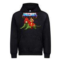 Black he man and battle cat Urban Hoodie - artisFamous
