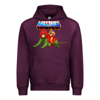 Mauve Wine he man and battle cat Urban Hoodie - artisFamous
