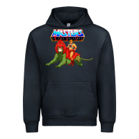 Navy he man and battle cat Urban Hoodie - artisFamous