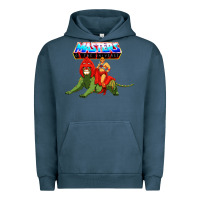 Pigment Midnight Navy he man and battle cat Urban Hoodie - artisFamous