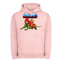 Pigment Salmon he man and battle cat Urban Hoodie - artisFamous