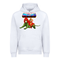 White he man and battle cat Urban Hoodie - artisFamous