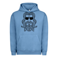 Pigment Pebble Blue dude the big lebowski Urban Hoodie - artisFamous