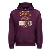 Mauve Wine Brooks Personalized Name Birthday Gift Urban Hoodie - artisFamous