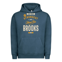 Pigment Midnight Navy Brooks Personalized Name Birthday Gift Urban Hoodie - artisFamous