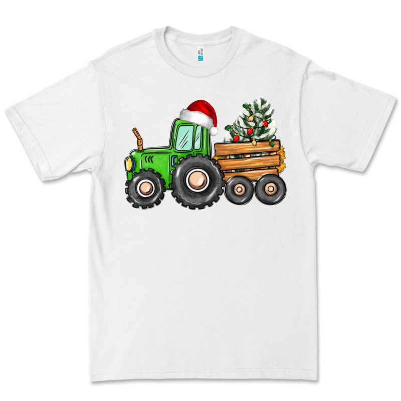 Christmas Tractor Premium Tee by CowGirlArtShop | Teevron