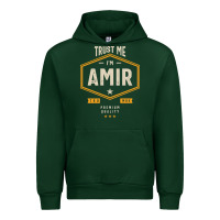 Forest Green Amir Personalized Name Birthday Gift Urban Hoodie - artisFamous