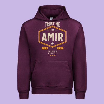 Amir Personalized Name Birthday Gift Urban Hoodie Designed By Artisfamous