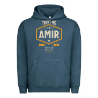 Pigment Midnight Navy Amir Personalized Name Birthday Gift Urban Hoodie - artisFamous