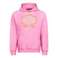Fuchsia Pink Amir Personalized Name Birthday Gift Urban Hoodie - artisFamous