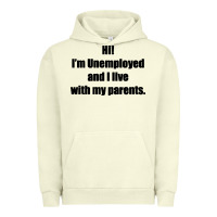Pigment Pistachio i'm unemployed and i live with my parents Urban Hoodie - artisFamous
