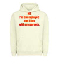 Pigment Pistachio i'm unemployed and i live with my parents Urban Hoodie - artisFamous