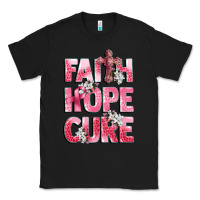 Black faith hope cure breast cancer Classic Tee - CowGirlArtShop