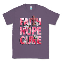 Lavender faith hope cure breast cancer Classic Tee - CowGirlArtShop