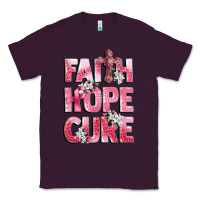 Plum faith hope cure breast cancer Classic Tee - CowGirlArtShop