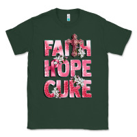 Sports Green faith hope cure breast cancer Classic Tee - CowGirlArtShop