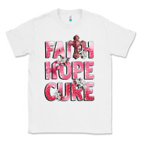 White faith hope cure breast cancer Classic Tee - CowGirlArtShop
