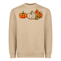 Pumpkins Face Heavyweight Sweatshirt | Teevron