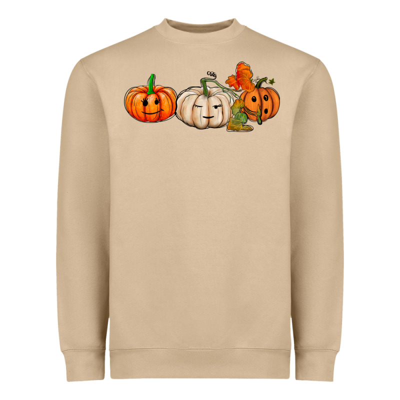 Pumpkins Face Heavyweight Sweatshirt by AdoDesignShop | Teevron