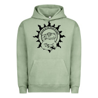 Pigment Oil Green church of the toad of light psychedelic frog Urban Hoodie - artisFamous
