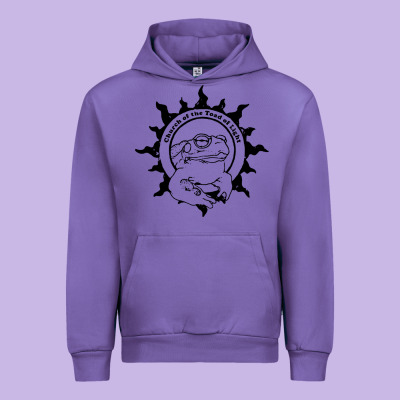 Church Of The Toad Of Light Psychedelic Frog Urban Hoodie Designed By Artisfamous
