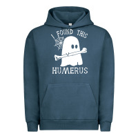 Pigment Midnight Navy halloween i found this skeleton Urban Hoodie - artisFamous