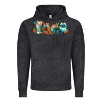 Vintage Black Winter Coffee Cups Vintage Hoodie - FaDigitalArtStudio