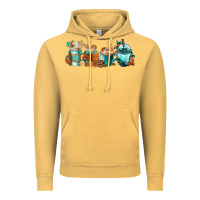 Vintage Mustard Winter Coffee Cups Vintage Hoodie - FaDigitalArtStudio