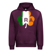 Mauve Wine ira irish lucky shamrock Urban Hoodie - artisFamous