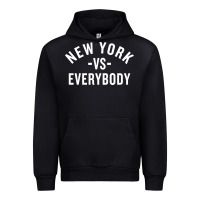 Black new york vs everybody Urban Hoodie - artisFamous