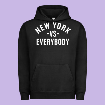 New York Vs Everybody Urban Hoodie Designed By Artisfamous